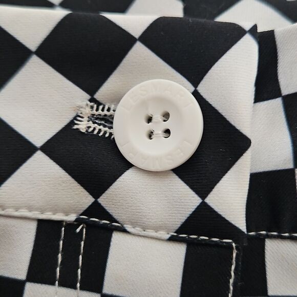 Black and White Checkered Golf Pants - Picture 10 of 16